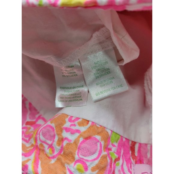 Lilly Pulitzer January Skirt Pink Pout More Kinis in the Keys Sz 0 *No Liner - Picture 8 of 9